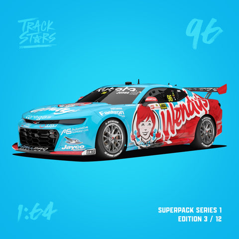 1:64 Scale TrackStars 2025 Taupo #96 Chevrolet Camaro Macauley Jones Model
