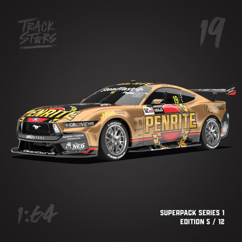 1:64 Scale TrackStars 2023 Adelaide 500 Winner #19 Ford Mustang Matt Payne Model