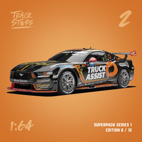 1:64 Scale TrackStars 2024 Sydney #2 Ford Mustang Ryan Wood Model