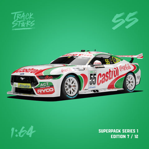 1:64 Scale TrackStars 2024 Sandown 500 #55 Ford Mustang Randle/Everingham Model