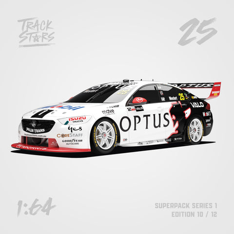 1:64 Scale TrackStars 2022 Adelaide 500 #25 Holden Commodore Chaz Mostert Model