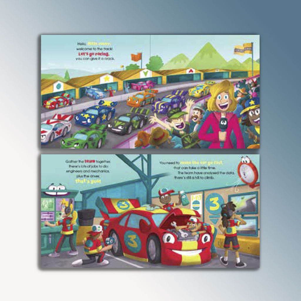 Let's Go Racing Children's Book – V8 Sleuth Superstore